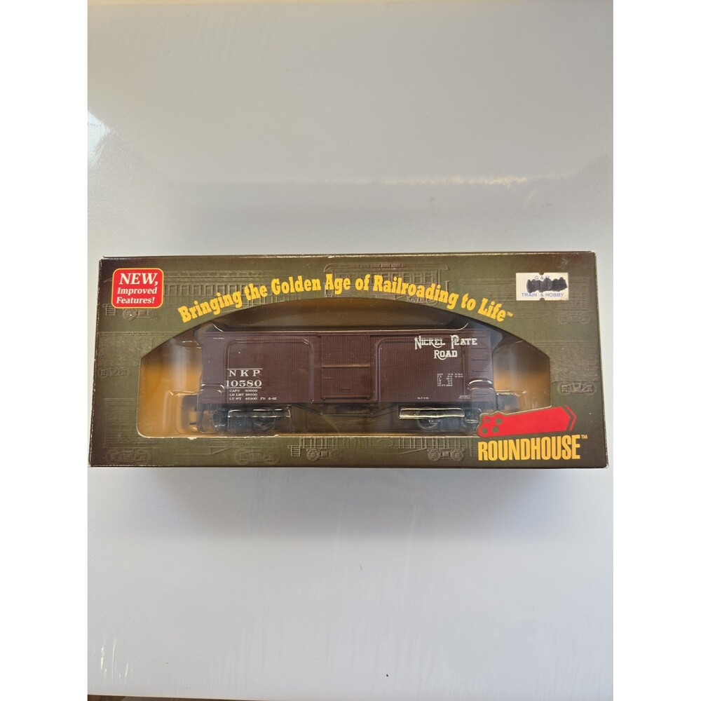 HO Roundhouse 84168 Nickle Plate Road 36' Box Car #10580 Ready to Run Railroad